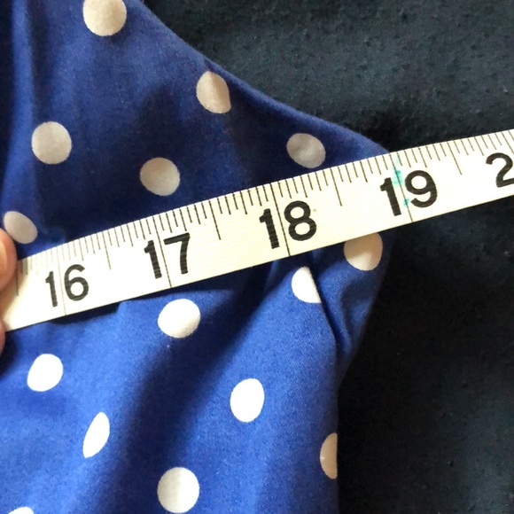 Liz Claiborne blue polka dot dress - Picture 12 of 12